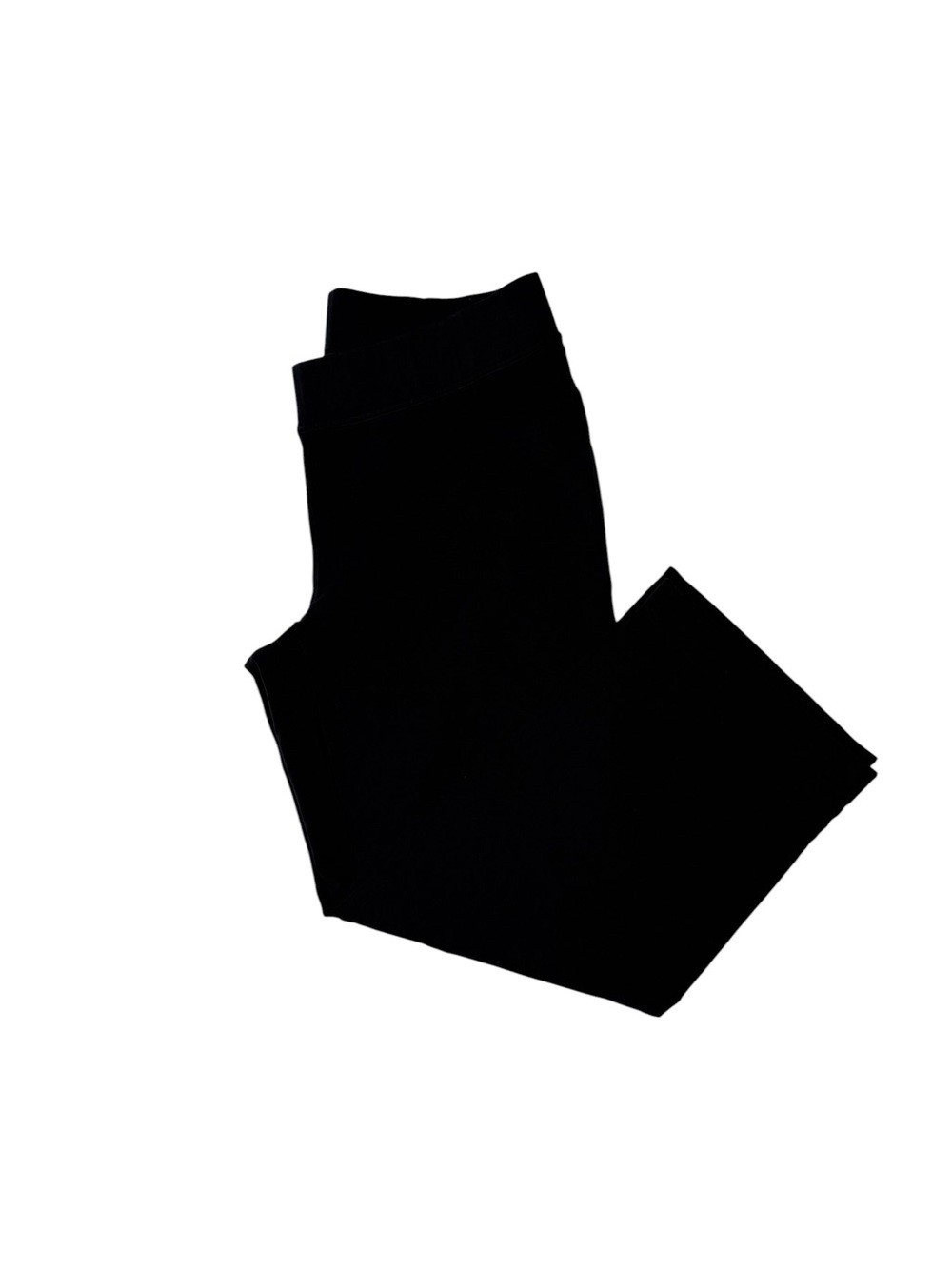 Lands End Ponte Pants Womens XL 18 Hidden Pocket Black